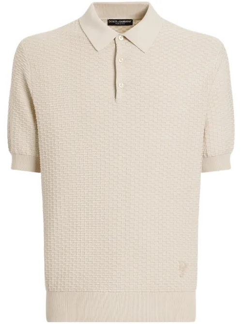 Polo en maille - Dolce & Gabbana - Modalova