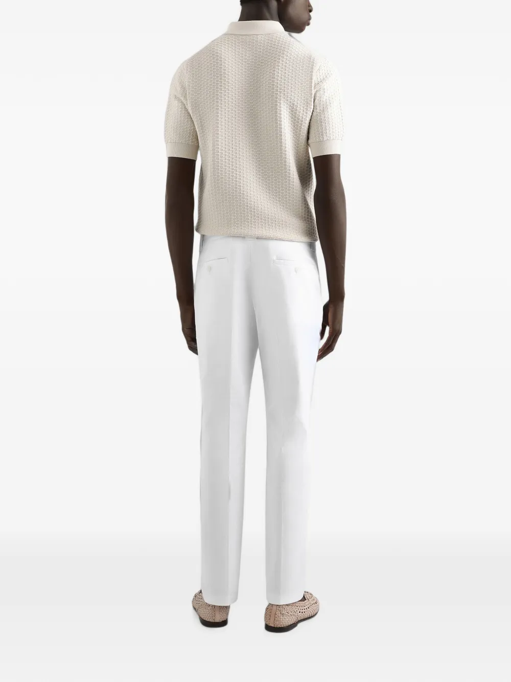 Dolce & Gabbana Gebreid poloshirt Beige