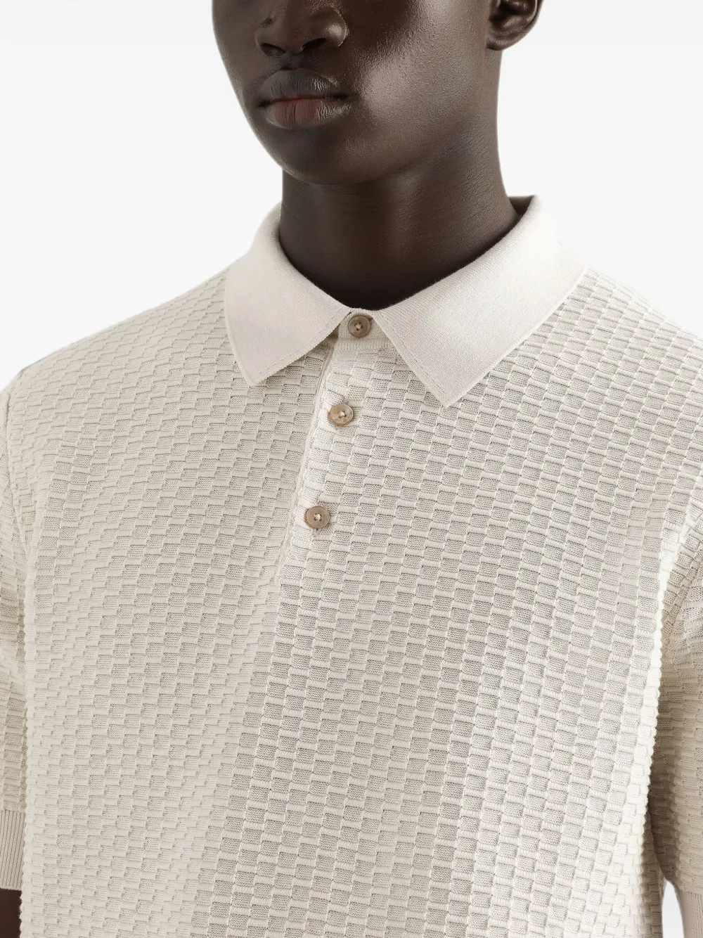 Dolce & Gabbana Gebreid poloshirt Beige
