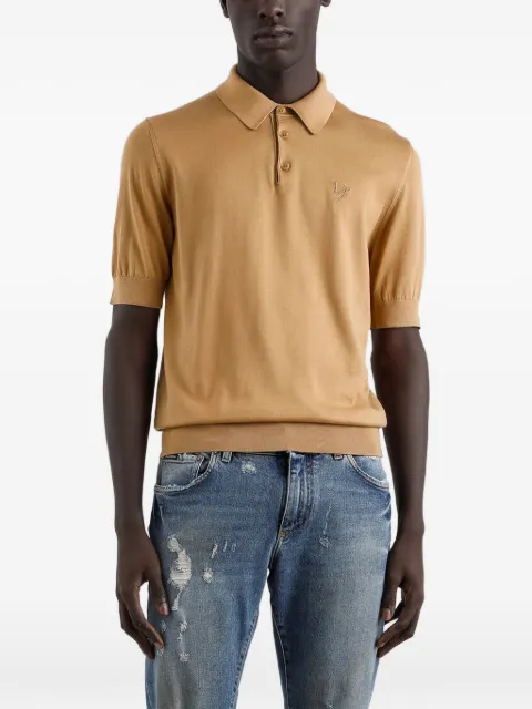 Dolce & Gabbana logo-embroidered polo shirt
