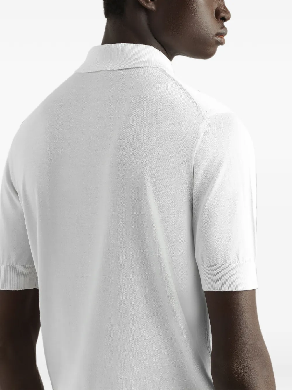 Dolce & Gabbana Poloshirt met geborduurd logo Wit
