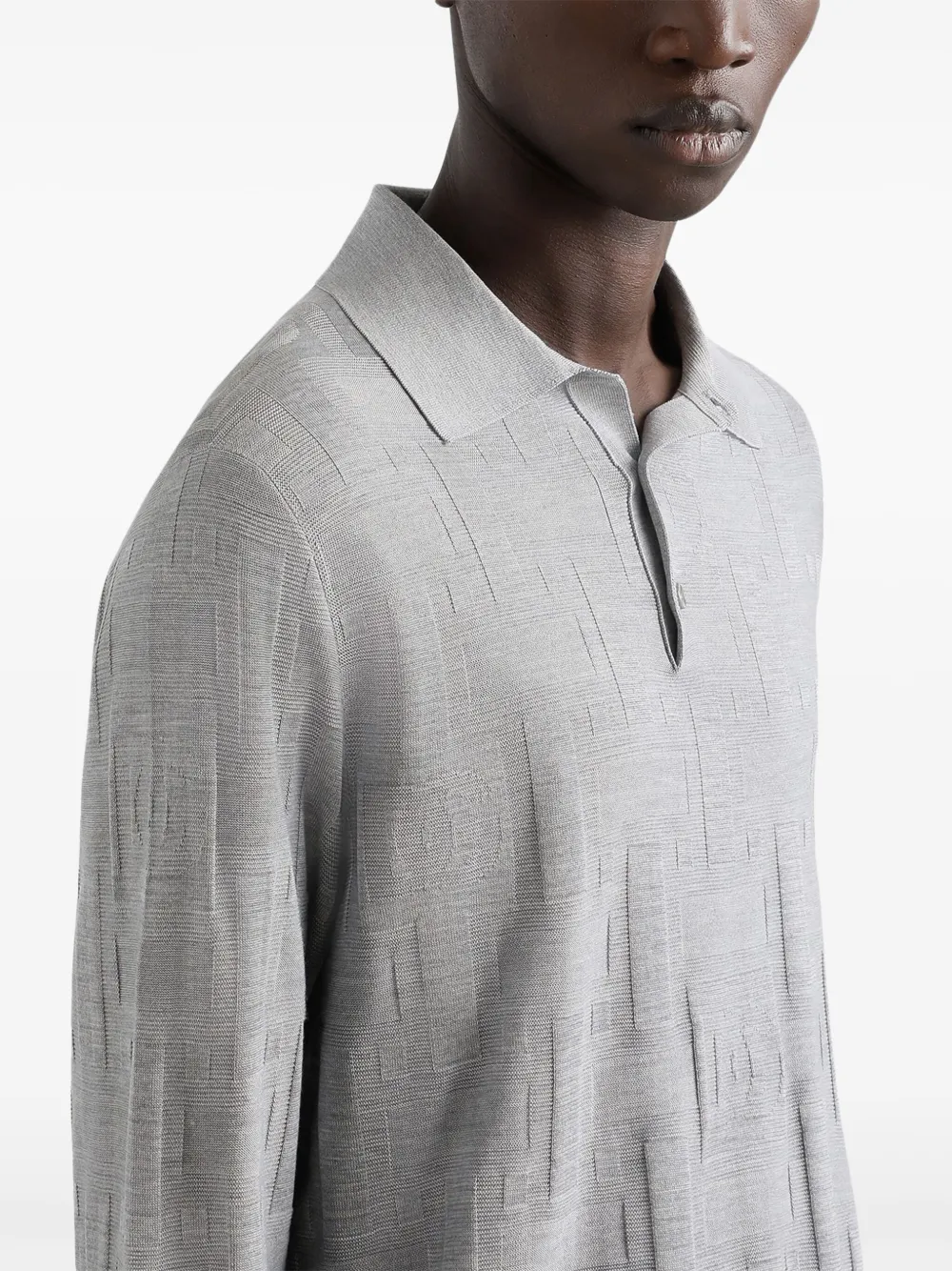 Dolce & Gabbana Fijngebreid poloshirt Grijs