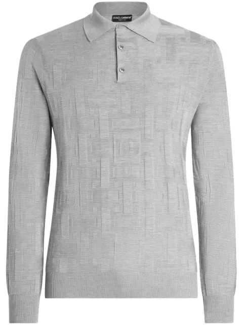 Dolce & Gabbana fine-knit polo shirt