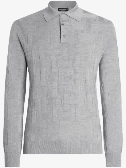 Dolce & Gabbana fine-knit polo shirt