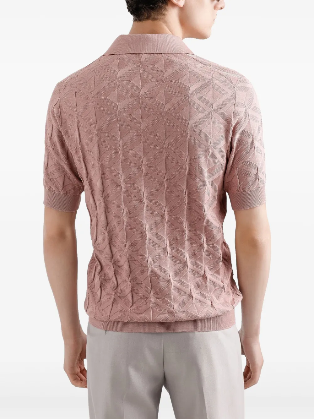 Dolce & Gabbana Poloshirt met geborduurd logo Roze