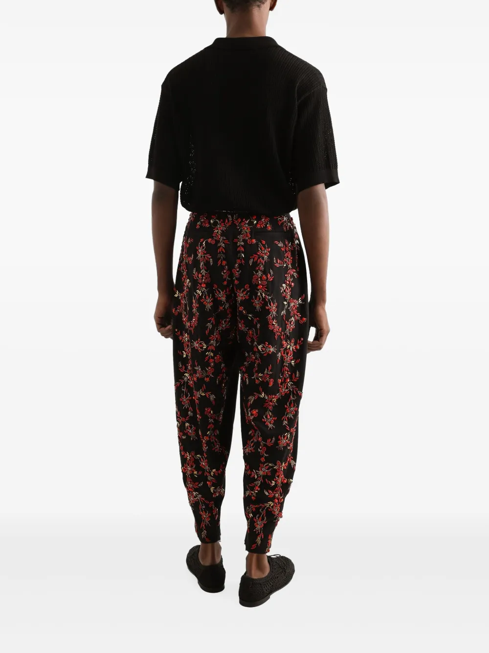 Dolce & Gabbana Gebreid poloshirt Zwart