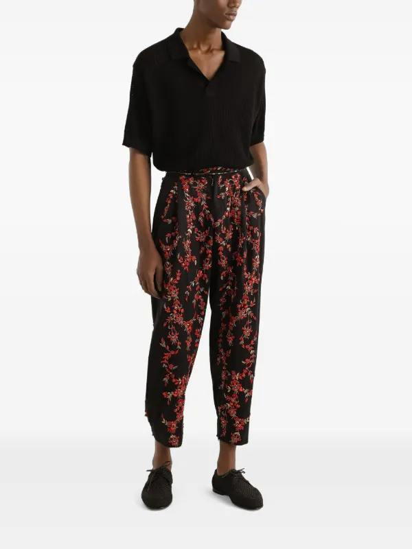 D&G ドルチェ & ガッバーナ ニットポロシャツ 黒 Dolce & Gabbana ニット ポロシャツ | ブラック | FARFETCH JP