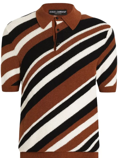 Polo en maille - Dolce & Gabbana - Modalova