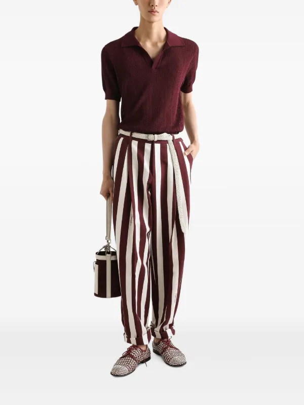 Dolce & Gabbana ニット ポロシャツ | レッド | FARFETCH JP