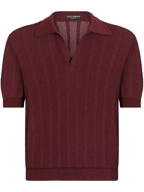 Polo en maille - Dolce & Gabbana - Modalova