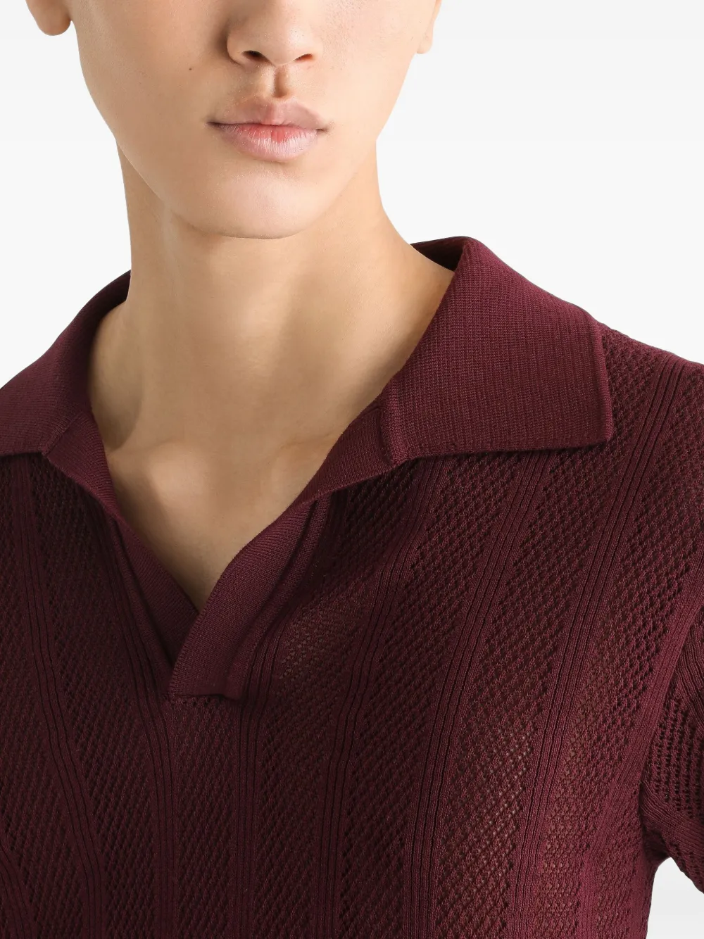 Dolce & Gabbana Gebreid poloshirt Rood