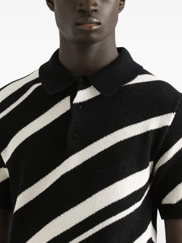 DOLCE & GABBANA ストライプポロシャツ Dolce & Gabbana ストライプ ポロシャツ | ホワイト | FARFETCH JP