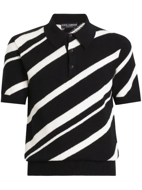 Dolce & Gabbana striped polo shirt 