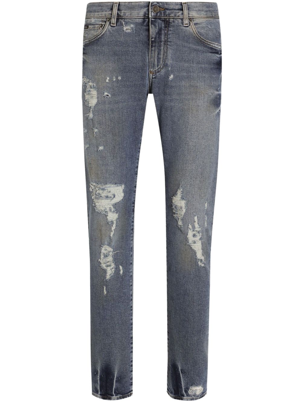 Dolce & Gabbana ripped jeans - Blue