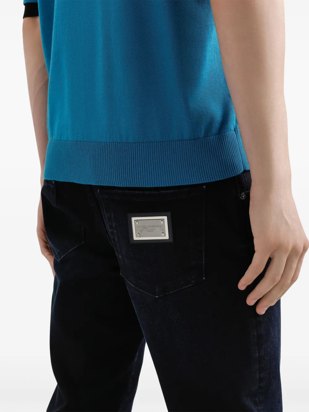 Dolce & Gabbana Slim-fit jeans Zwart