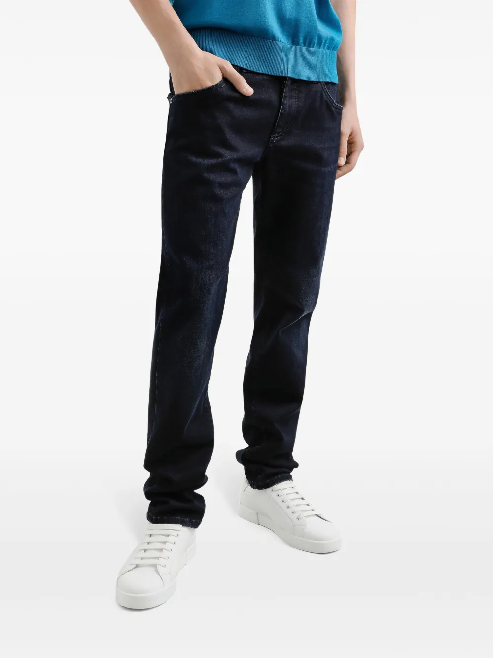Dolce & Gabbana Slim-fit jeans Zwart