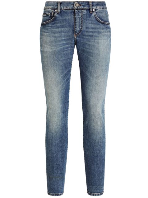 Dolce & Gabbana whiskering-effect skinny jeans Men