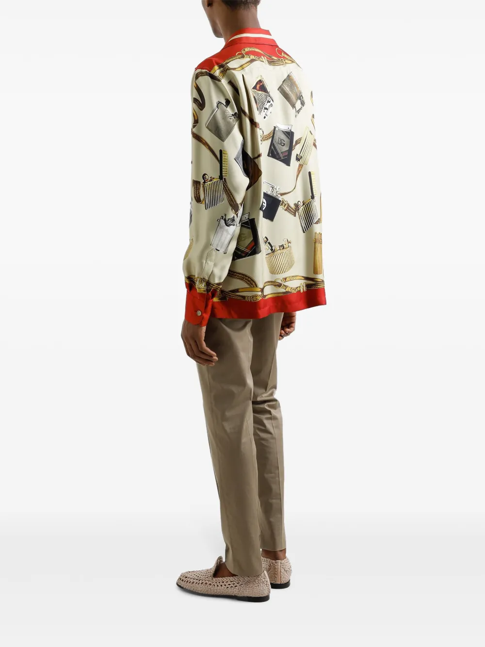 Dolce & Gabbana Broek met geborduurd logo Beige