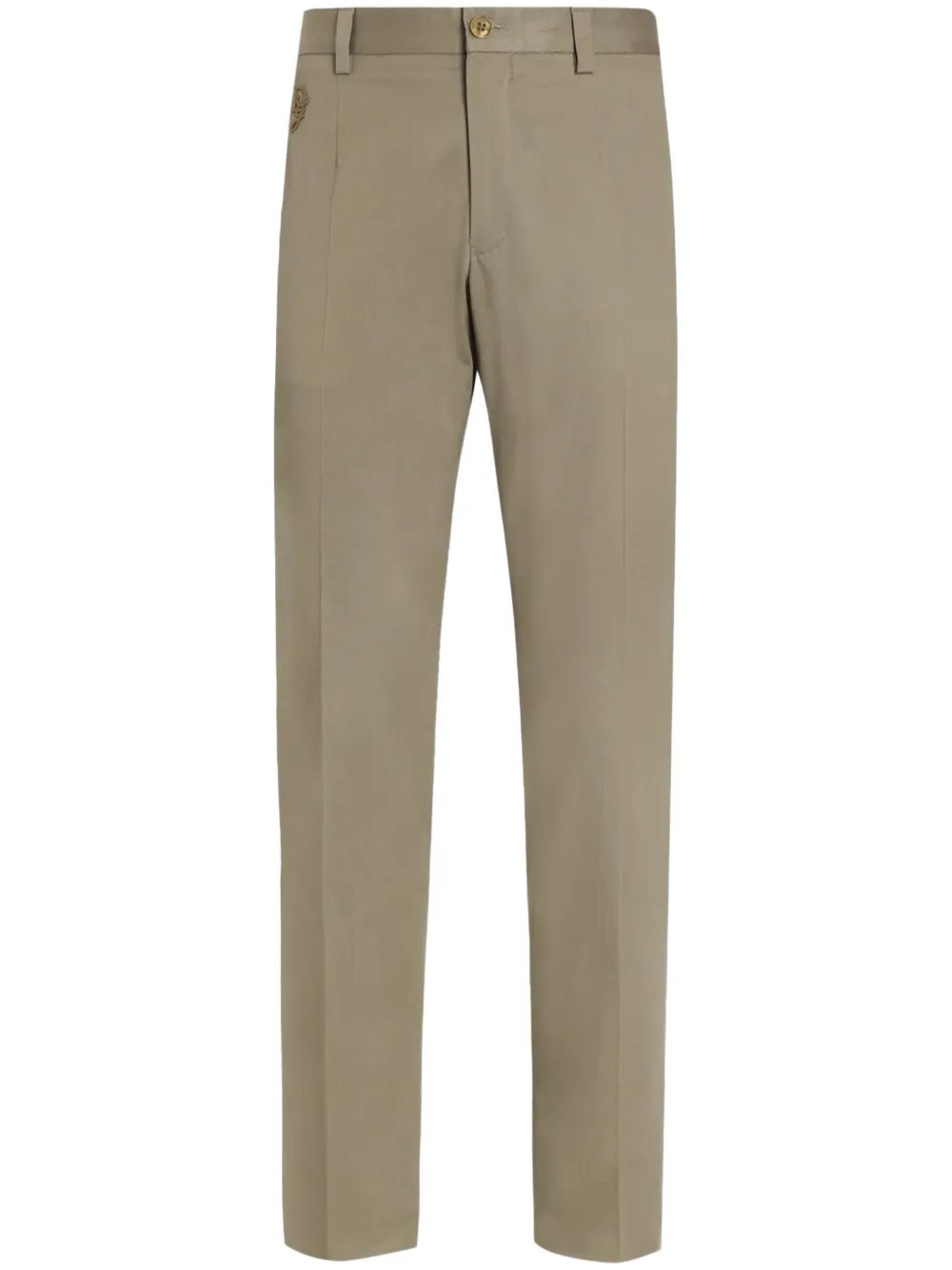 Dolce & Gabbana logo-embroidered trousers | Neutrals | Image 1