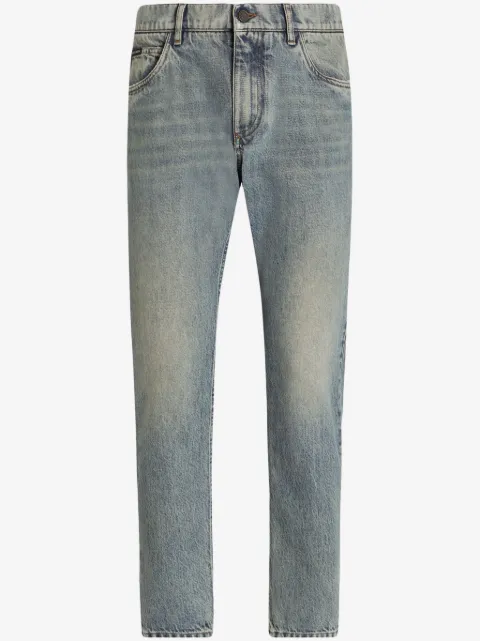 Dolce & Gabbana washed straight-leg jeans