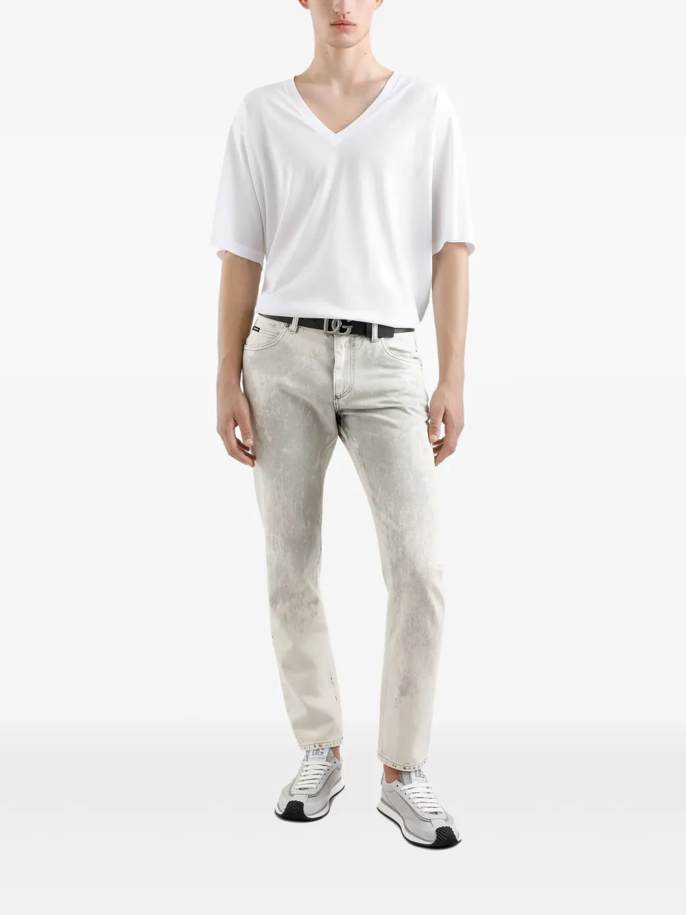 Dolce & Gabbana Jeans met wassing - Beige