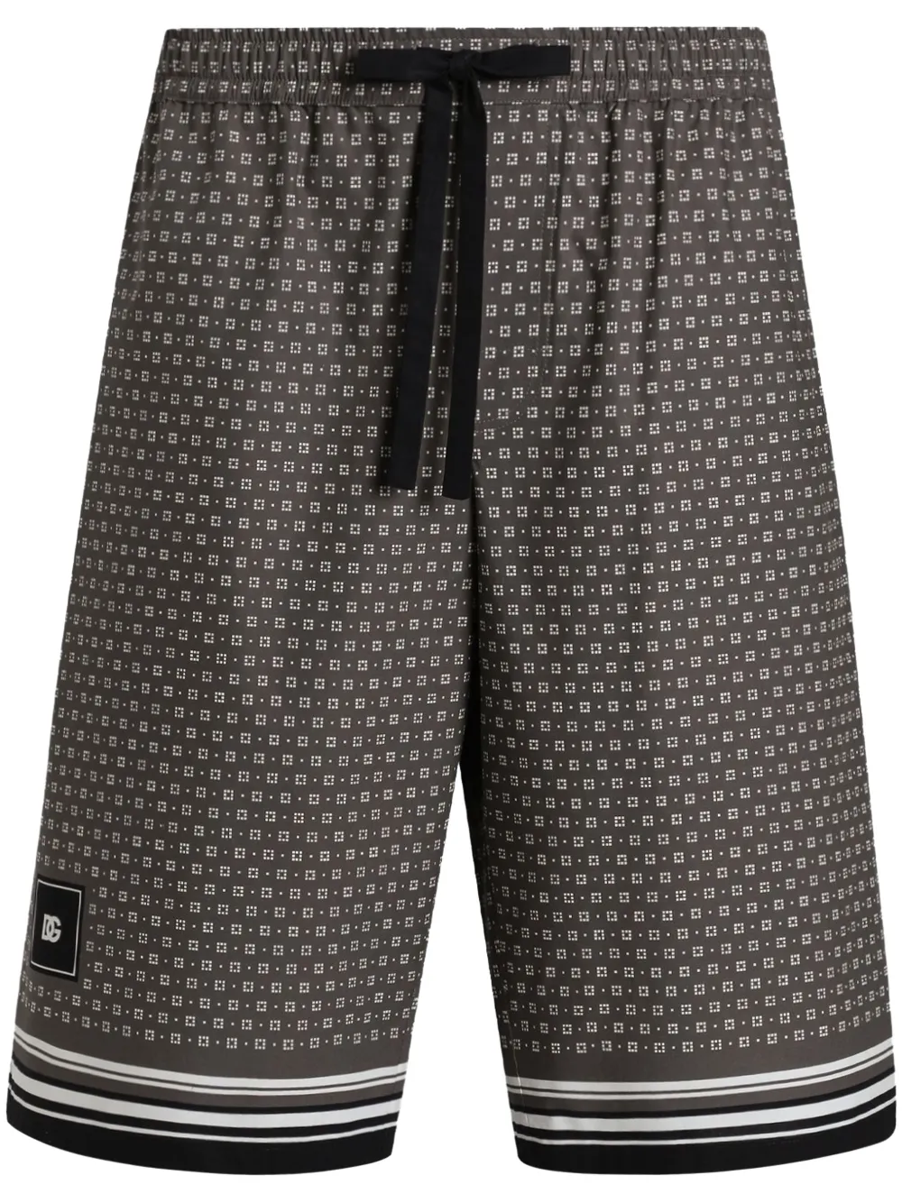 Dolce & Gabbana patterned deck shorts | Grey | Image 1