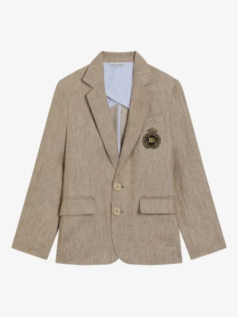 Dolce & Gabbana Kids logo-appliqué blazer