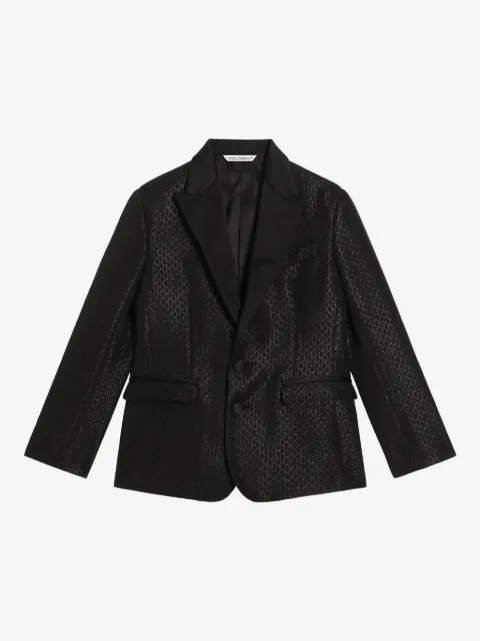 Dolce & Gabbana Kids Blazer de jacquard