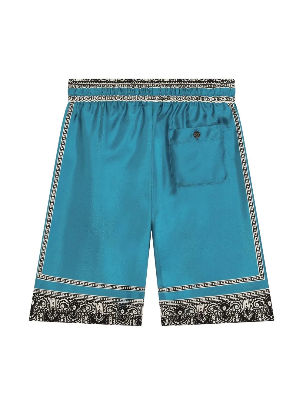 Dolce & Gabbana Kids Shorts met bandanaprint - Blauw