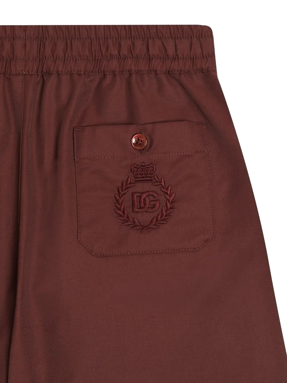 Dolce & Gabbana Embroidered Logo Shorts In Black