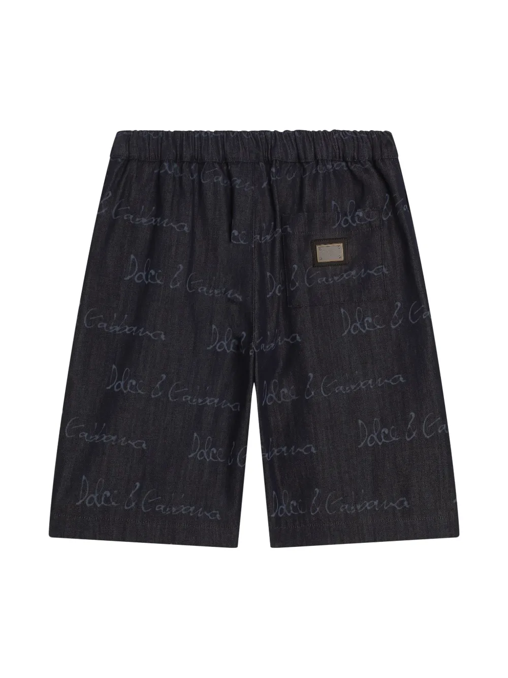 Dolce & Gabbana Kids Shorts met logoprint - Blauw