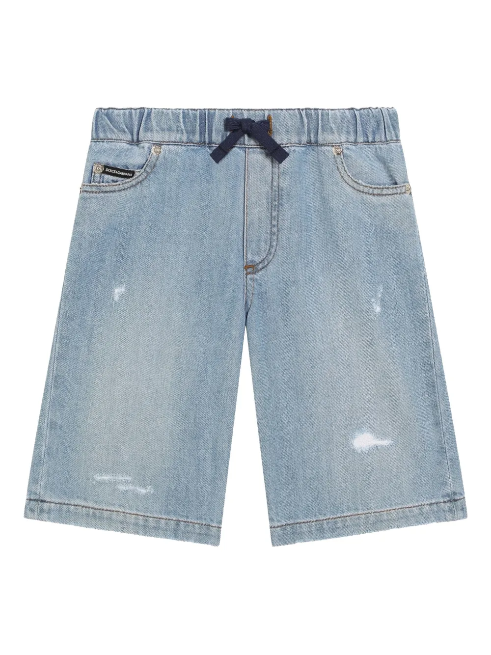 Dolce & Gabbana Kids Shorts met logoplakkaat Blauw