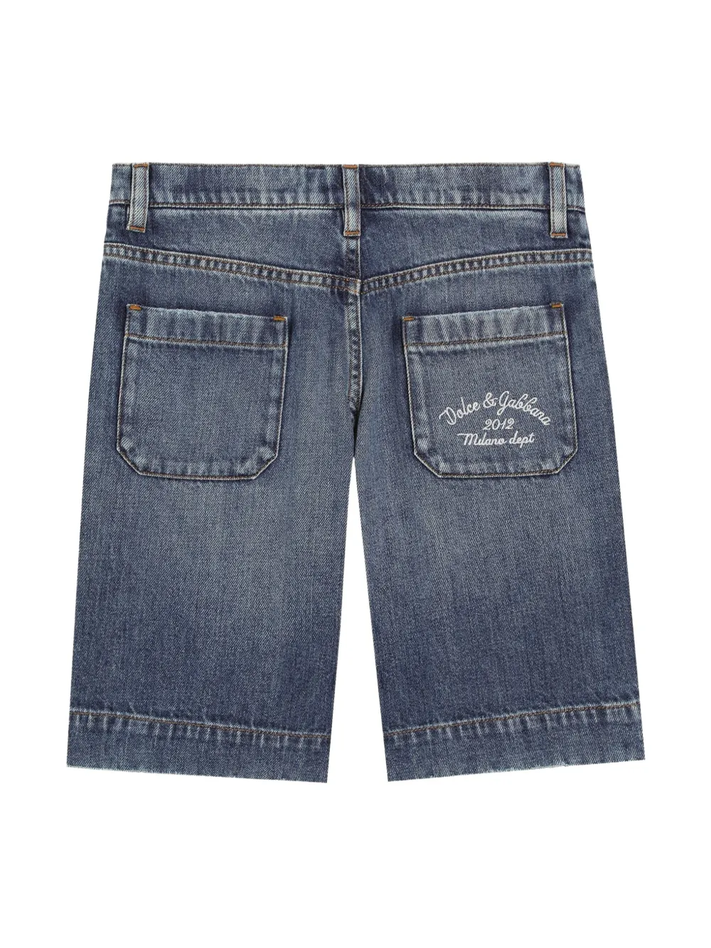 Dolce & Gabbana Kids Spijkershorts - Blauw