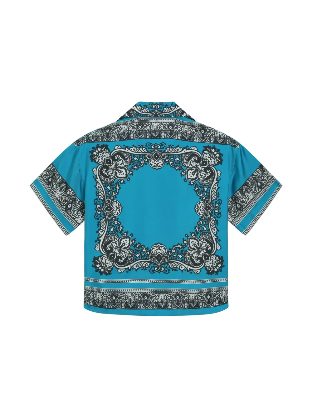 Dolce & Gabbana Kids Shirt met bandanaprint - Blauw