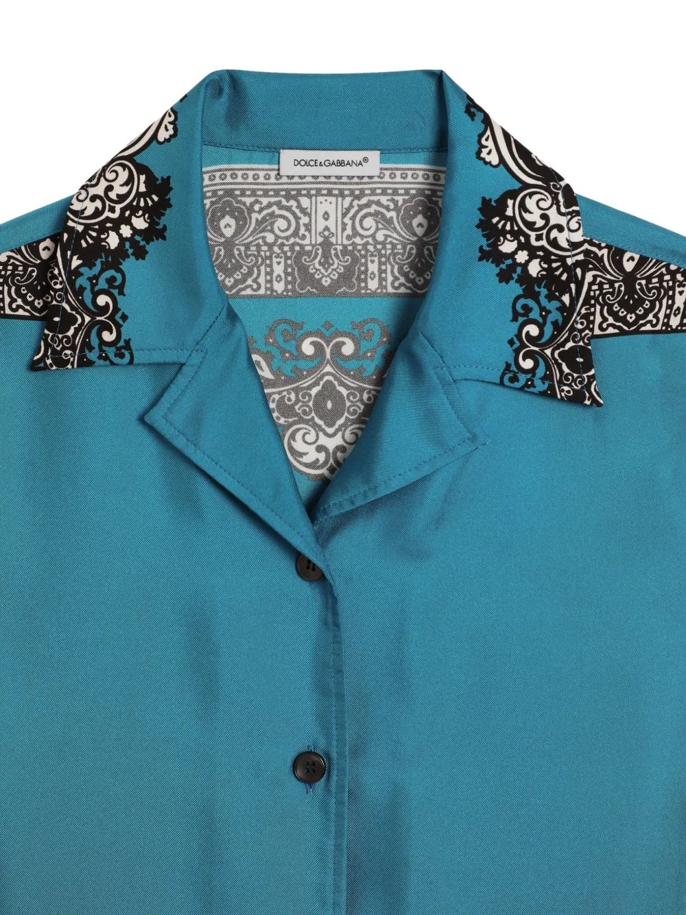Dolce & Gabbana Kids Shirt met bandanaprint Blauw