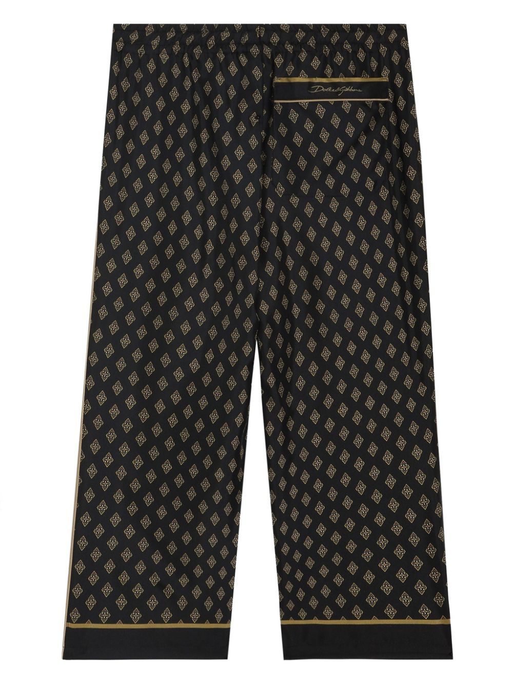 Dolce & Gabbana Kids geometric pattern track pants - Zwart