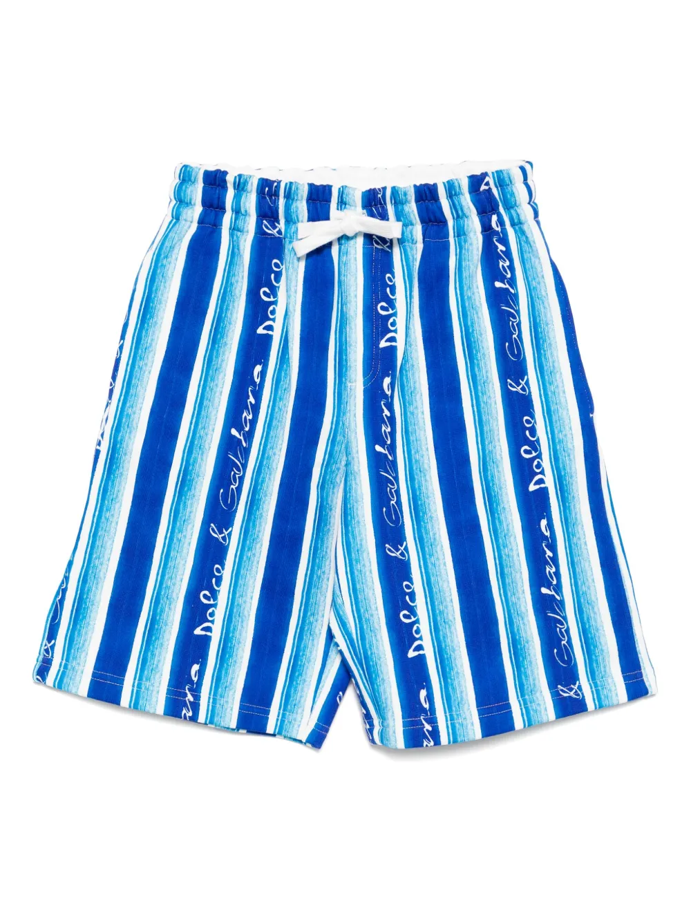 Dolce & Gabbana Kids Gestreepte zwembroek Blauw