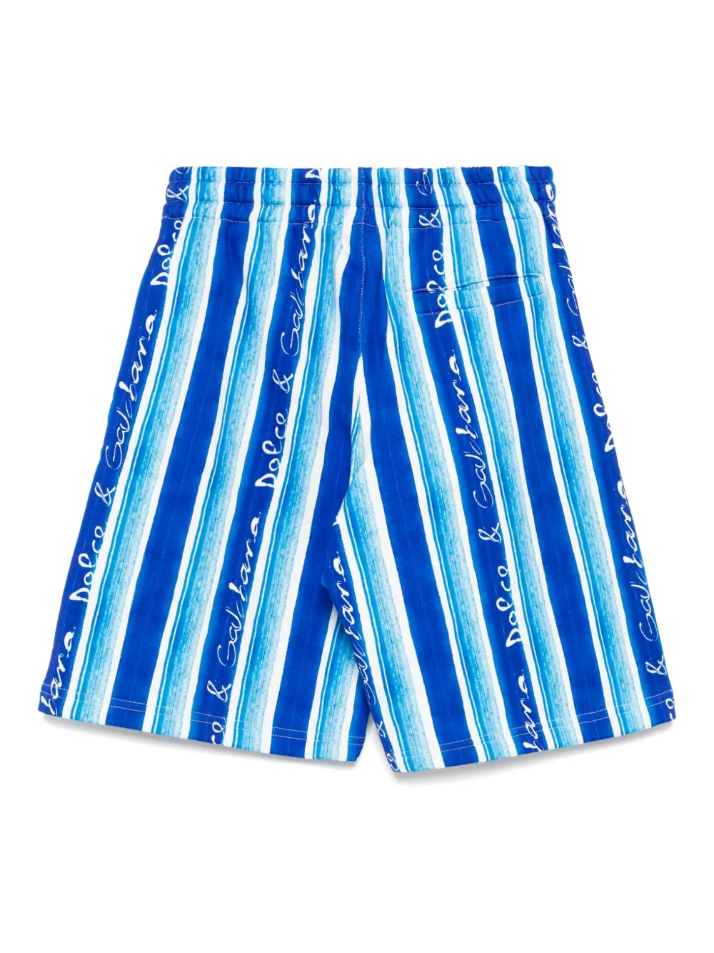 Dolce & Gabbana Kids Gestreepte zwembroek Blauw