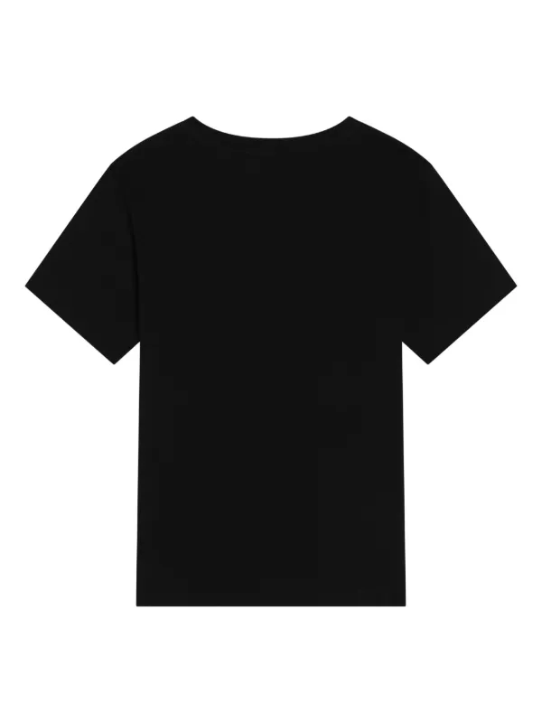 Dolce Gabbana Kids logo-embroidered T-shirt Black FARFETCH PH