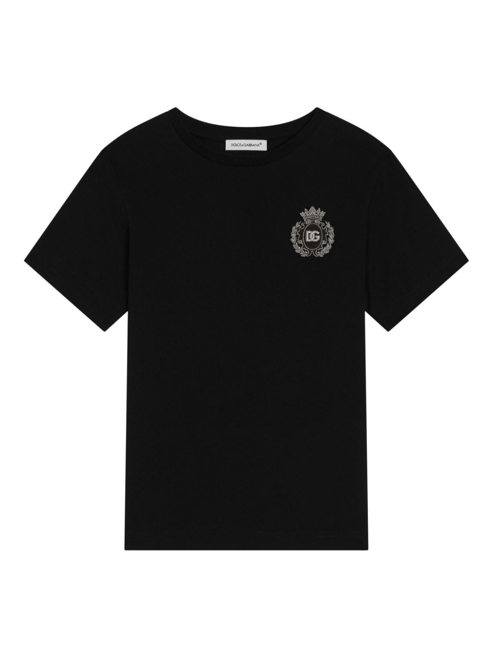 Dolce & Gabbana Kids T-shirt met geborduurd logo Zwart