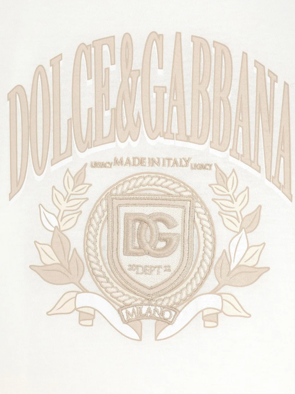 Dolce & Gabbana Kids T-shirt met logoprint Wit