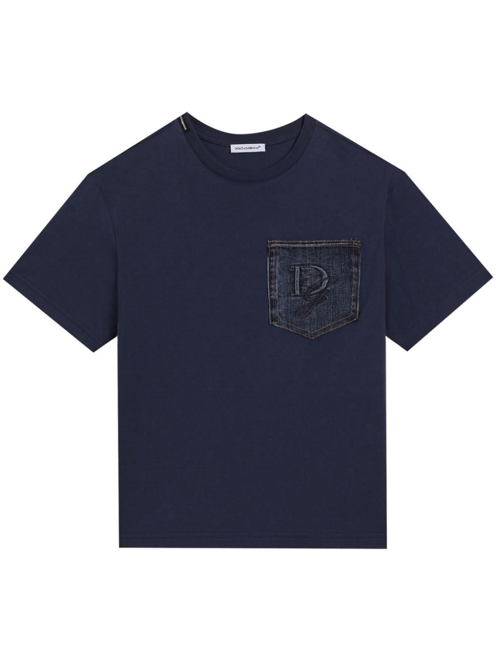 Dolce & Gabbana Kids T-shirt met print Blauw