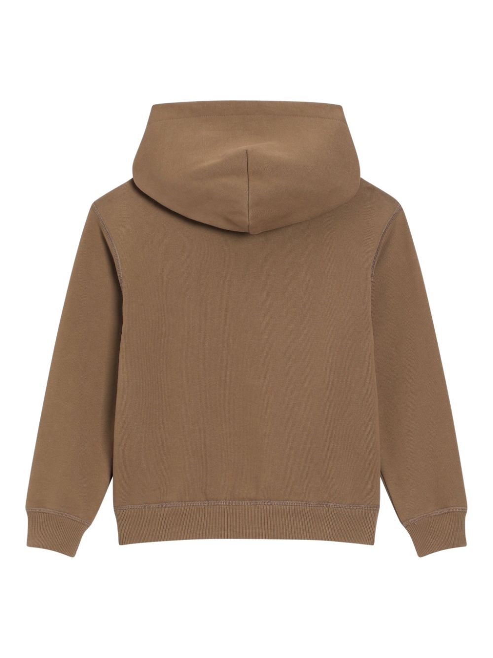 Dolce & Gabbana Kids Hoodie met logo-reliëf Bruin