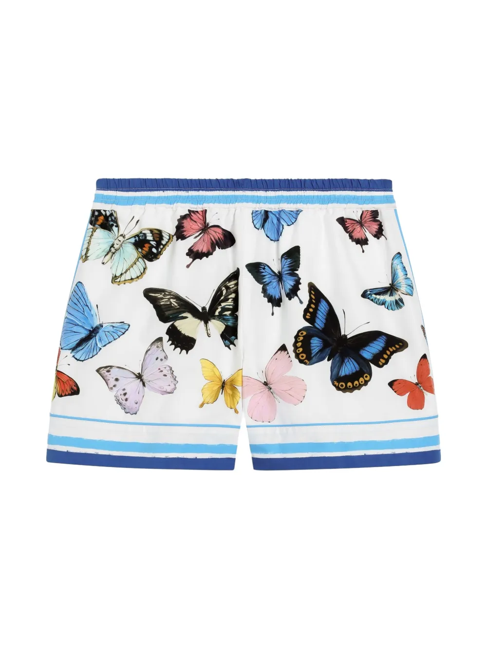 Dolce & Gabbana Kids Zwembroek met vlinderprint - Wit