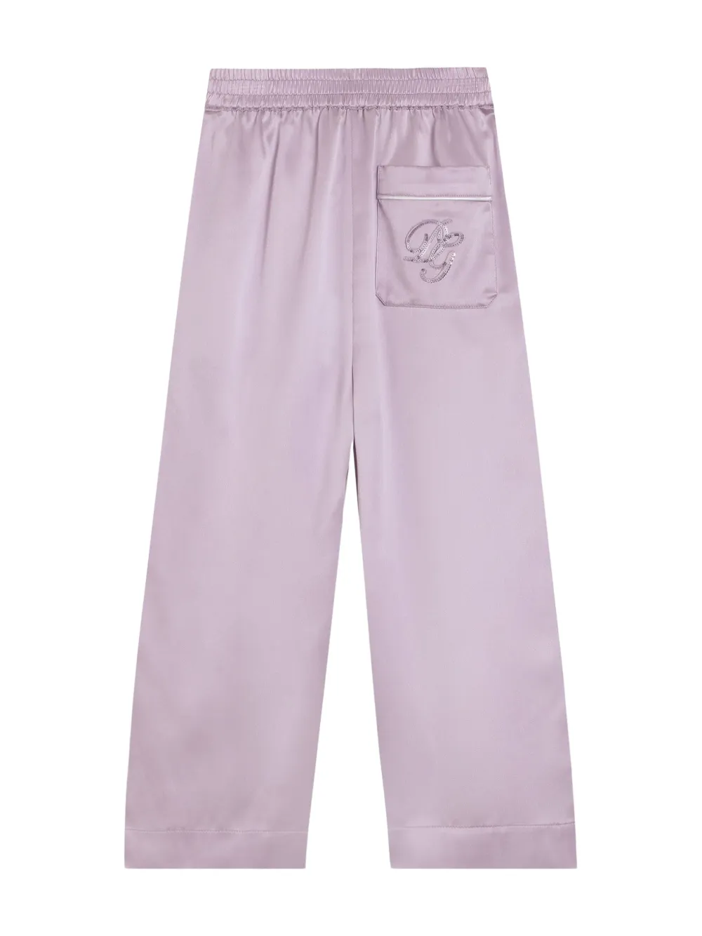 Dolce & Gabbana Kids Satijnen pyjamabroek - Paars