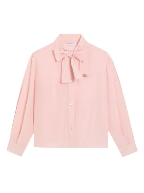 Dolce & Gabbana Kids camisa con detalle del logo