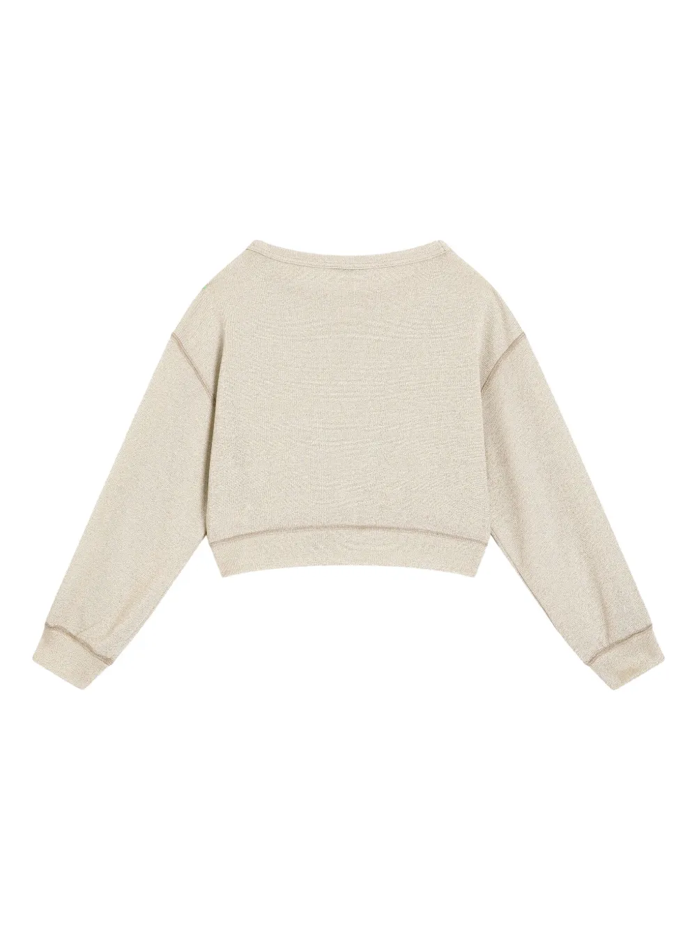 dolce&gabbanakids Dolce & Gabbana Kids Sweater met DG-Logo - Beige