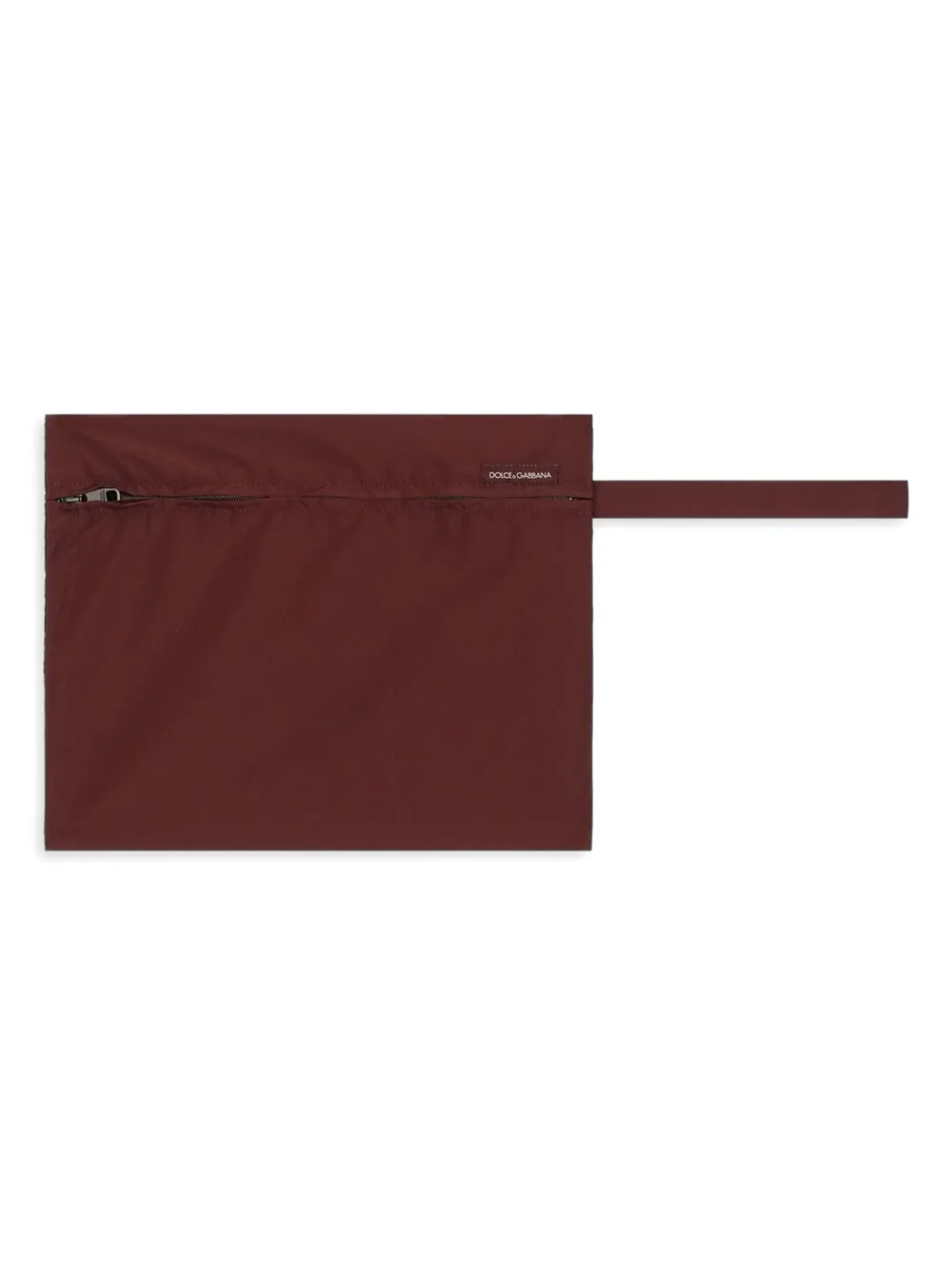 Dolce & Gabbana Zwembroek met logoplakkaat Rood