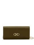 Ferragamo Gancini wallet on chain - Green