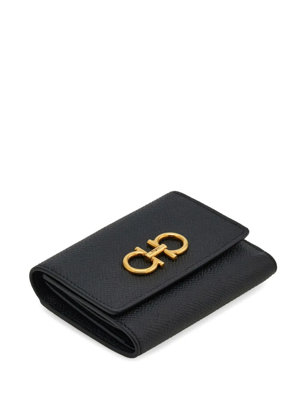 Ferragamo Gancini portemonnee Zwart